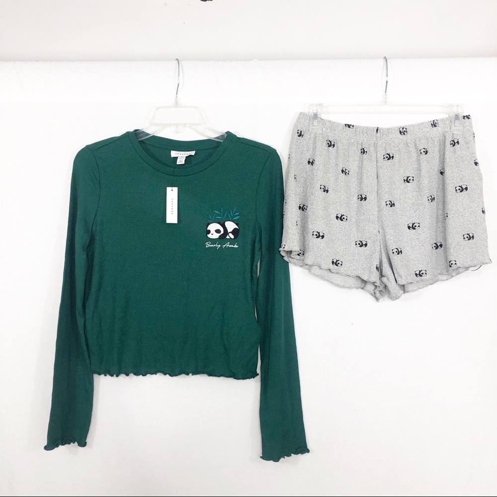 Topshop panda Pajama Set